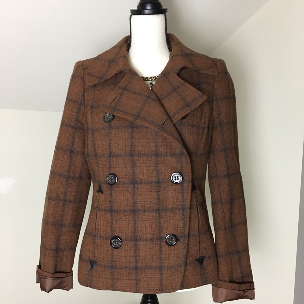 BR peacoat style blazer, rust color size M